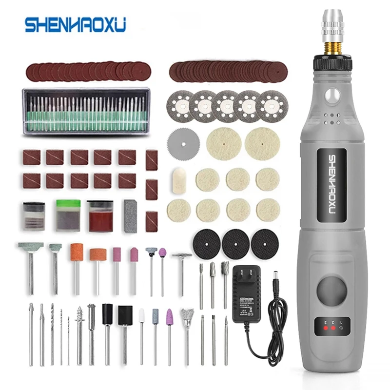 SHENHAOXU 100-240V Mini Drill Engraving-Pen Dremel-Tools Accessoraies-Set Adjustable Grinding With Multifunction power tool 105pcs set electric drill grinder rotary tool grinding engraving polishing kit mini power tools pen grinder dremel accessories