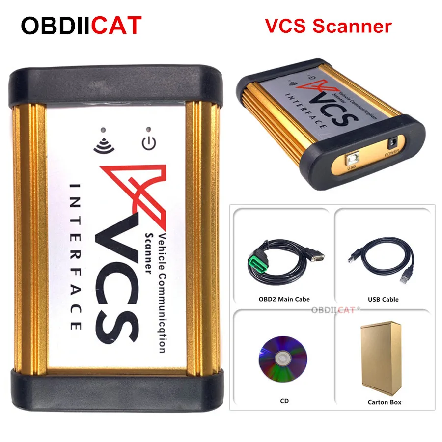 Новое поступление VCS автомобильный Коммуникационный сканер Интерфейс лучше чем