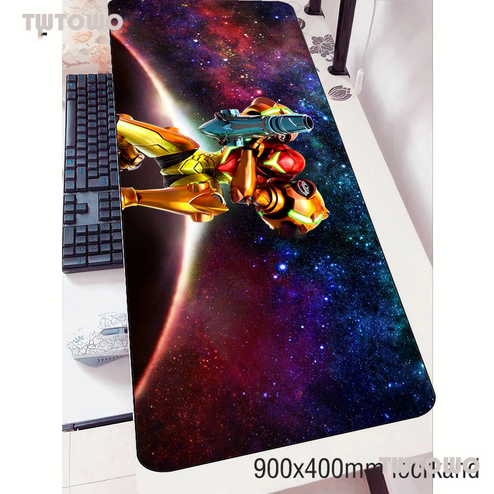 

Metroid Padmouse 900x400x2mm Gaming Mousepad Game Gorgeous Mouse Pad Gamer Computer Desk Aestheticism Mat Notbook Mousemat Pc