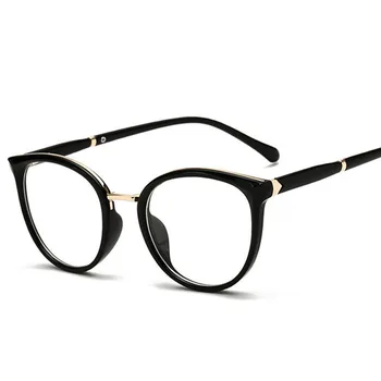 

PAWXFB 2020 New Round Glasses frame Men Women Retro Plain Myopia Eyeglasses