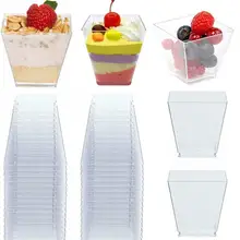 Plastic Cups Food-Container Portion Yogurt Dessert-Baking Disposable Mousses Jelly Clear