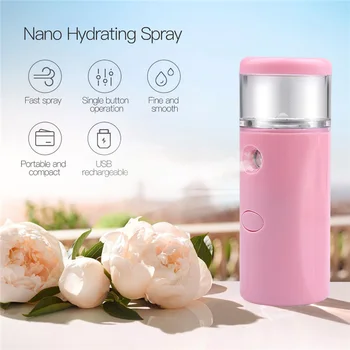 

Portable Ultrasonic Air Humidifier Fogger Eyelash Extensions Sprayer USB Facial Steamer For Home Car Office Mini Device Dropship