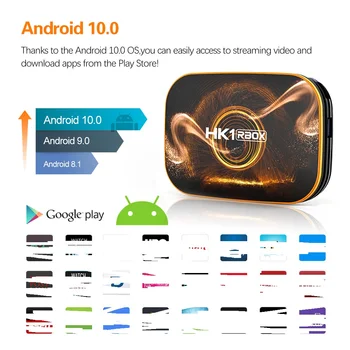 

2 pcs /lot HK1 RBOX R1 TV Box Android 10 4GB 64GB Rockchip RK3318 1080p 4K Google Play Set Top Box Android 10.0 TVBOX