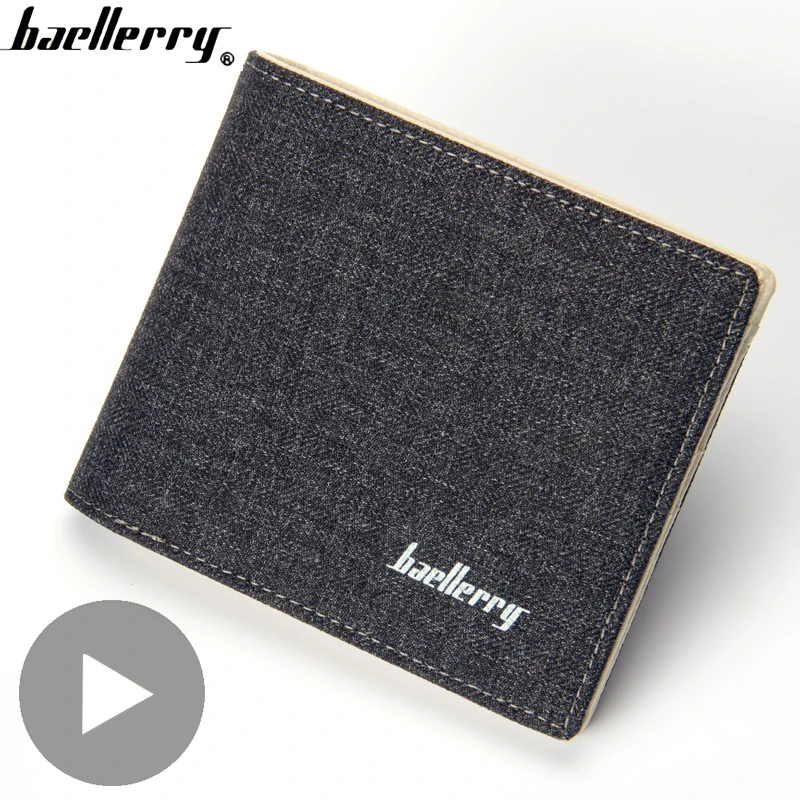 

Canvas Short Small Card Coin Holder for Men Wallet Male Purse Money Bag Partmone Vallet Walet Coughs Black Portemonee Portofele