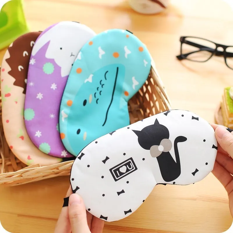

Men And Women Travel Ice Compress Pajama Cold Black And White with Pattern Character Love Enough with Eye Patch Shade Water Bag