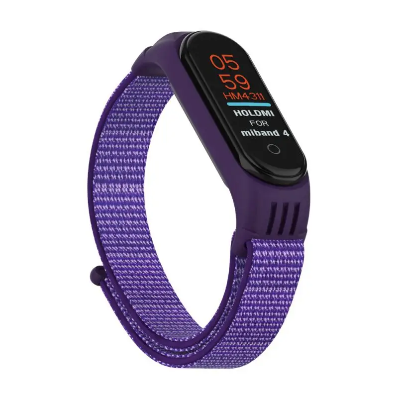 Яркий Нейлоновый ремешок для Xiaomi mi 4 3 сменный Браслет mi band 4 band 3 спортивный браслет дышащий браслет для Xio mi band 3 4 - Цвет: Яркий