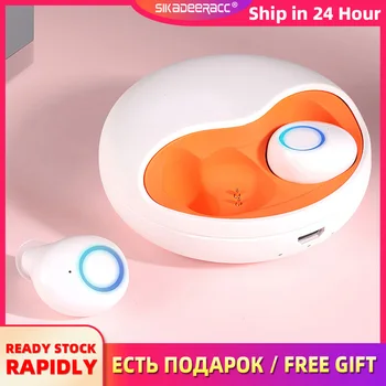 

Mini Bluetooth 5.0 Earphone Wireless Earbuds In Ear Sports Headset Bass Noise Cancelling Handsfree HIFI Stereo For iPhone Tablet