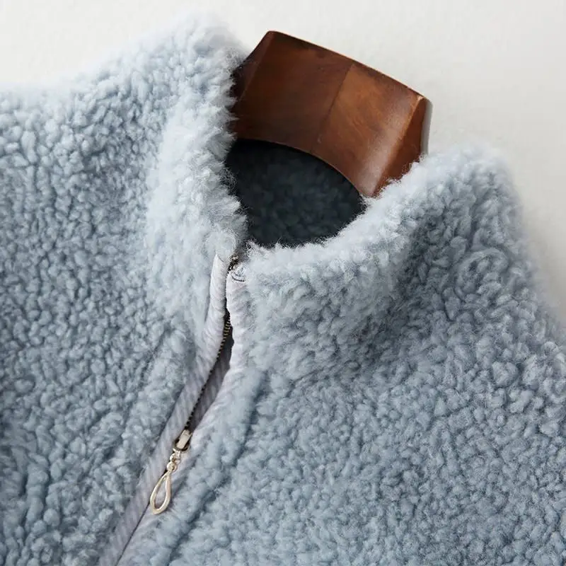 Новые модные зимние женские пальто с изображением плюшевого мишки настоящая оторочка из овечьей шерсти Куртка оверсайз Женская Толстая теплая верхняя одежда K321