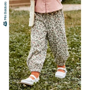

Minibala Children pants 2020 autumn new girls corduroy comfortable casual thin trousers