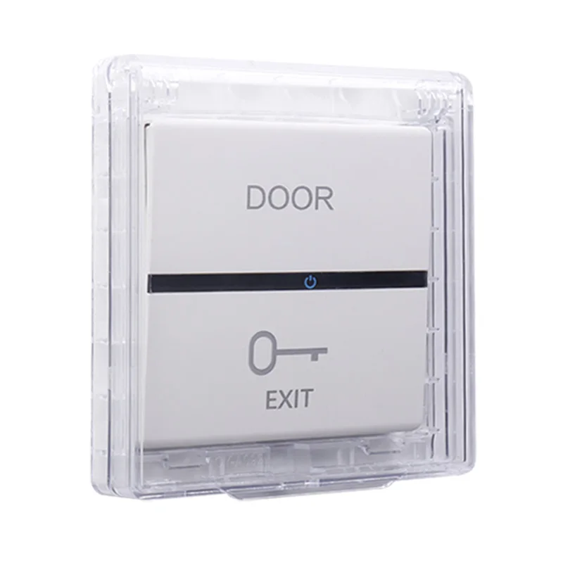 86 type switch self-adhesive waterproof cover bathroom ultra-thin waterproof box toilet transparent touch switch splash box afbeelding