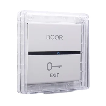 

86 type switch self-adhesive waterproof cover bathroom ultra-thin waterproof box toilet transparent touch switch splash box