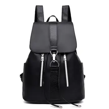 

Hot Women Girls Backpack Travel Shoulder Bag Waterproof Oxford Cloth Rucksack Outdoor Black Backpacks Nice Backpacks