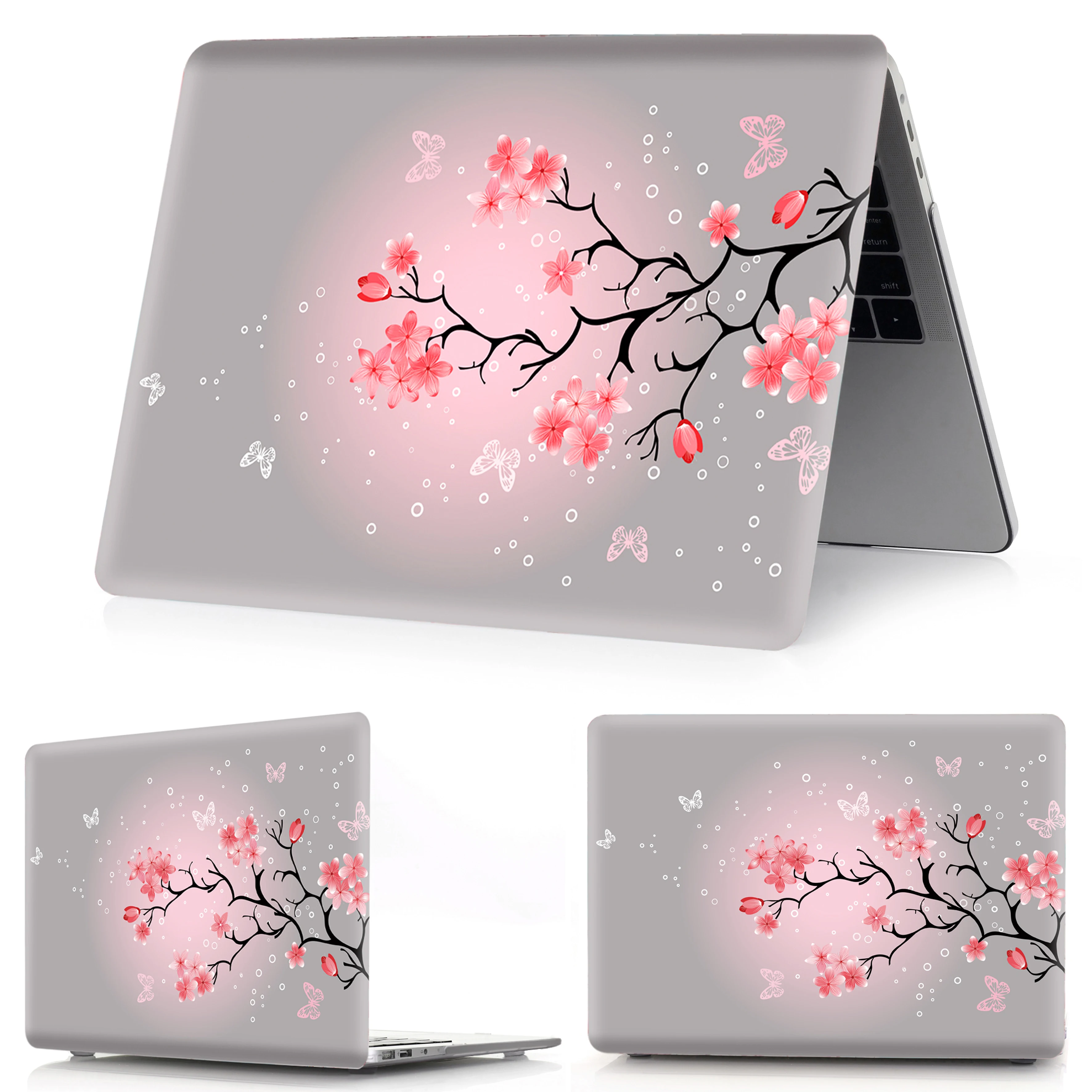 Cereja Novo 2023 Case do Portátil para Macbook m1 m2 ar Pro 13 14 16 Polegada 2023 Chip Chip Barra id - Imagem 5