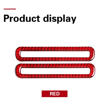 

Sticker Air Outlet Trim Carbon Fiber Red For Ford Mustang 2015-2019 Replacement Set
