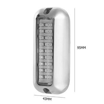 

3.6W 1Pcs LED Light Accessories Parts Underwater Boat Transom Lamp 10-30 VDC 50W Stainless Steel 27LED Green Durable
