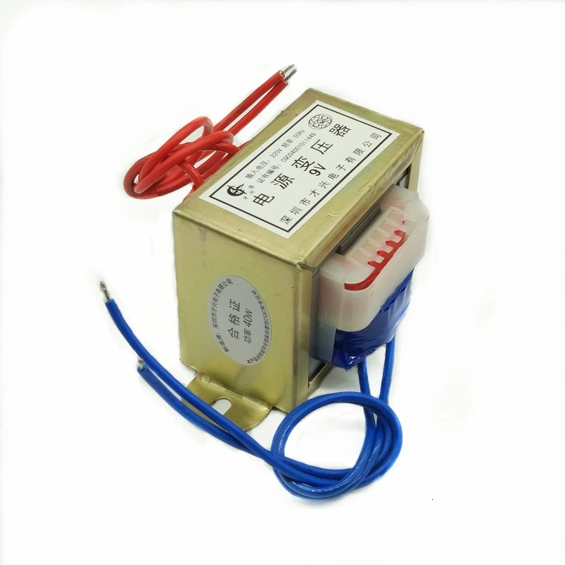 Трансформатор мощности 40 Вт, Φ AC 220V to AC 6V 9V 12V 15V 18V 24V, одиночныйдвойной EI66, низкочастотный изоляционный аудио трансформатор (art.: 3a35eb4fcbe) - 3a35eb4fcbe