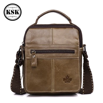 

Men's Genuine Leather Bag Shoulder Handbag Messenger Bag Shoulder Bags For Men Crossbody Bags 2019 Flap Luxury Handbag KSK