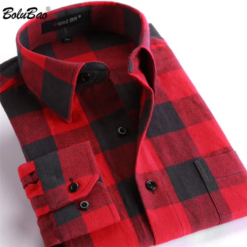 BOLUBAO Quality Brand Men Casual Shirts Tops Autumn Winter New Men's Cotton Plaid Shirt Comfortable Warm Long Sleeve Shirt Male BOLUBAO Quality Brand Men Casual Shirts Tops Autumn Winter New Men's Cotton Plaid Shirt Comfortable Warm Long Sleeve Shirt Male