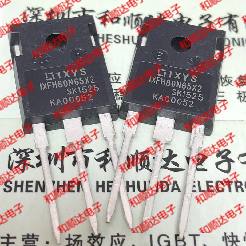 /2 шт/IXFH80N65X2 TO-247 650V 80A