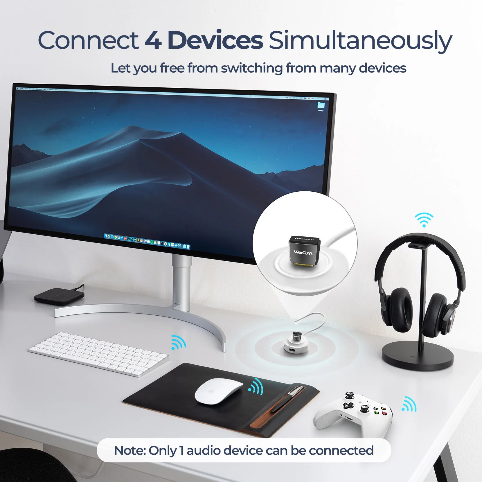 Bh519 Bluetooth 5.1 Usb Adapter For Pc 
