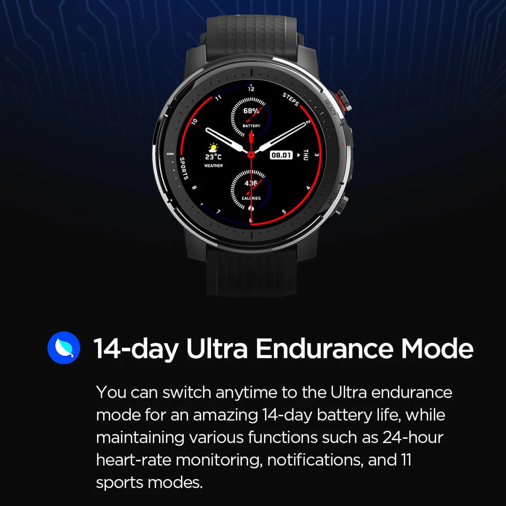[Stratos 3] глобальная версия умных спортивных часов Huami AMAZFIT Stratos 3 GPS 5ATM