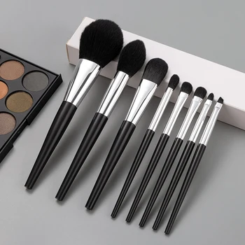 

Anmor 8Pcs Make Up Brushes Set Synthetic Hair Foundation Powder Highlighter Face Makeup Brush For Eyeshadow Blending Tool