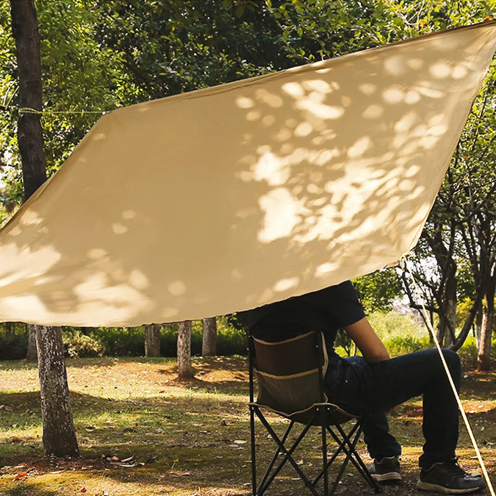 

Hewolf Portable Rainproof Sun Shade Sail Kit Thicken with Rope Garden Comping Canopy