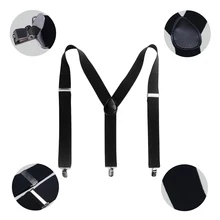 Модная эластичная подвеска Y-Back черные женские мужские Студенческие аксессуары на брюки для подтяжки 2