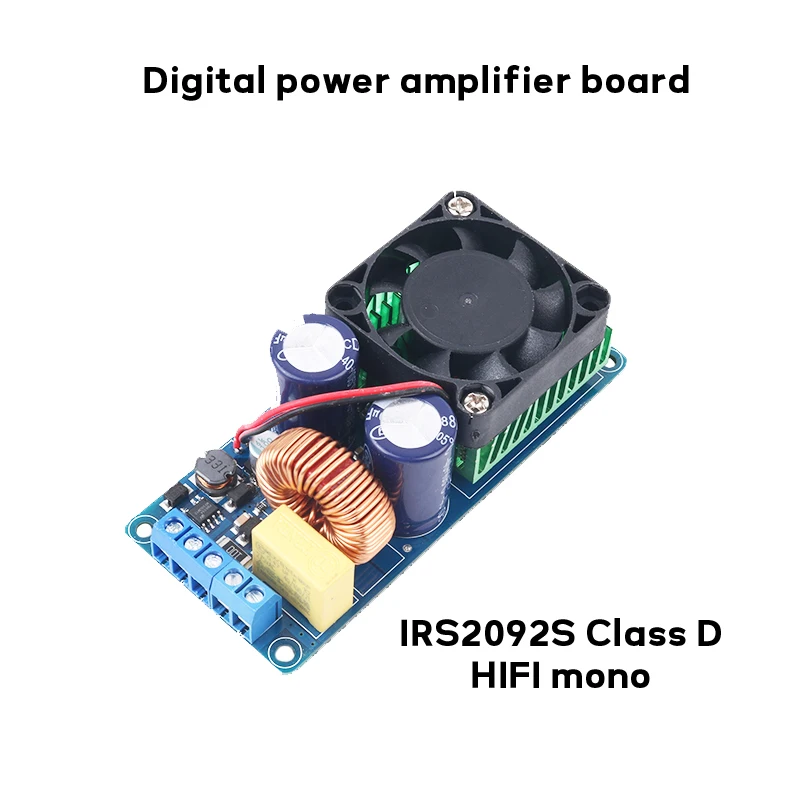 IRS2092S Digital Power Amplifier Board Mono 500W High-power Class D HIFI Amplifier Effect Super LM3886 vanguard irs2092s high power 250w class d hifi digital power amplifier board finished product mono ultra lm3886