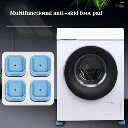 Tapis de pieds Anti Vibration pour Machine à laver, amortisseur de pieds en caoutchouc, Base de pied de levage pour meubles, support de réfrigérateur 