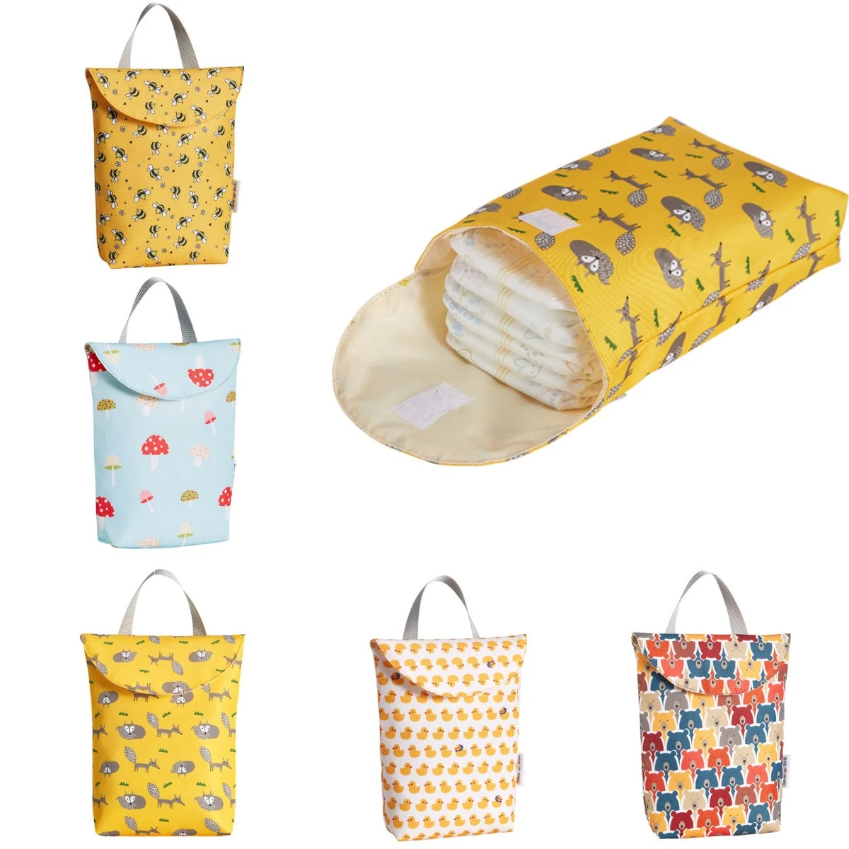 

Многоразовые сумки для детских подгузников для мам, многофункциональный водонепроницаемый органайзер для подгузников, Модная Портативная вместительная сумка для мам, оптовая продажа