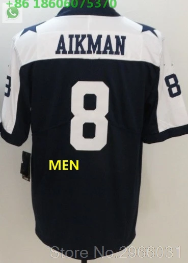 Даллас A++ Качественная мужская футболка для взрослых Sean Lee 50 Troy Aikman 8 Taco Charlton 97 roger staubach 12 Tony Dorsett 33 - Цвет: For men