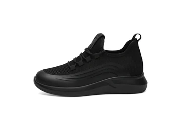 

Pure black sports shoes women running 2020 new spring and summer wild breathable casual travel shoes