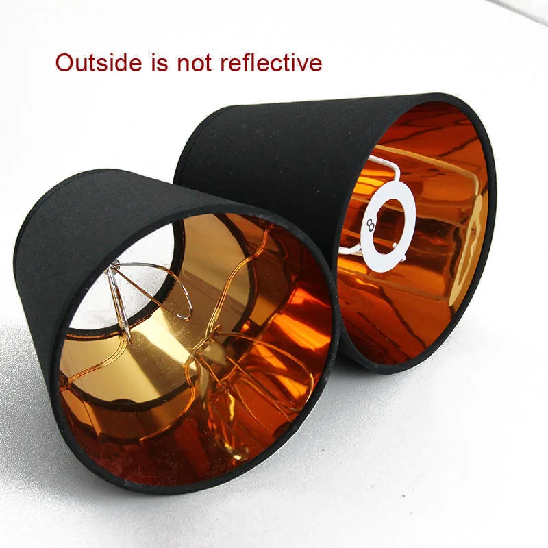 2 шт. современные модные черные и Золотые пластиковые чехлы для ламп ПВХ абажуры