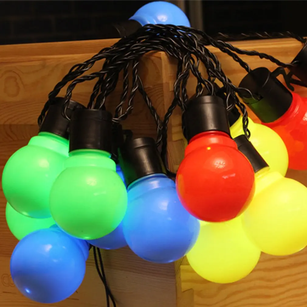 

New Year Room Layout Tree Decoration Led Lights Waterproof Lamp Battery Light Bulb Ball String Pretty illuminating Decors