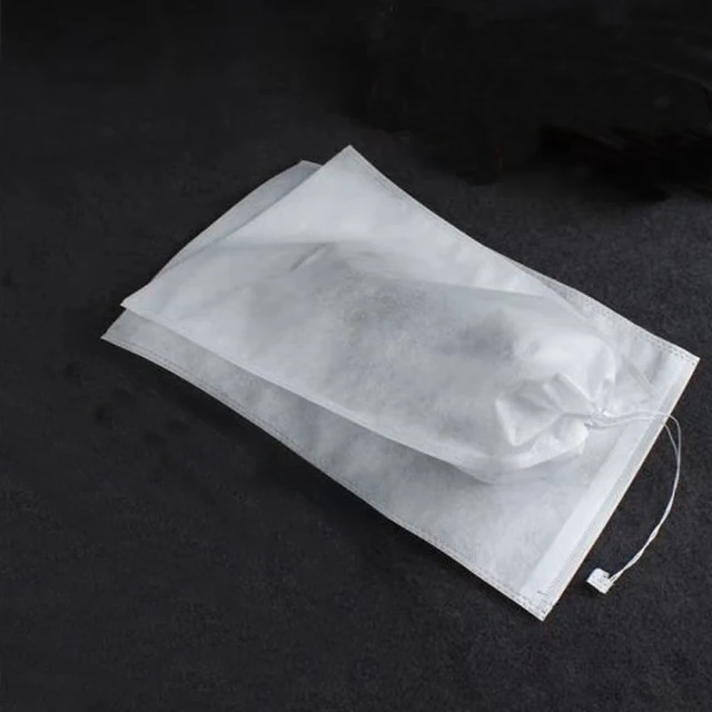 10Pcs/Set Shoe Dust Covers Non-Woven Dustproof Drawstring Clear Storage Bag Travel Pouch Shoe Bags Drying shoes Protect 32x50cm