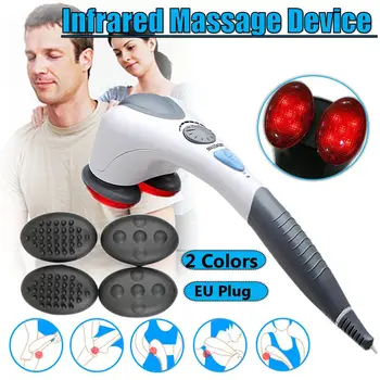 

Electric Handheld Massager Machine Full Body Neck Vertebra Heated Back Muscle Relax Vibrating Deep Tissue Massage Health Care