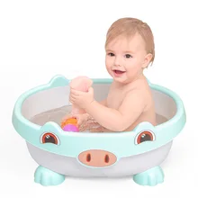 Детская ванна, меняющая цвет, может сидеть и лежать, универсальная ванна для новорожденного ребенка, чувствительная к температуре детская Ванна