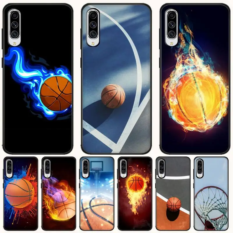 Баскетбольный огонь для мужчин Чехол мальчиков coque fundas etui samsung galaxy A10 A20 A30S A40 A50 A51 A70