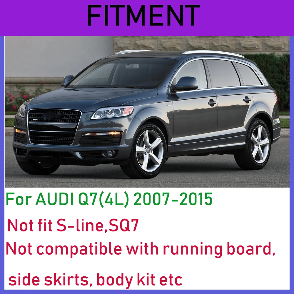4 шт. автомобильный брызговик для Audi Q7 4L 2007- Авто Брызговики задние и передние брызговики