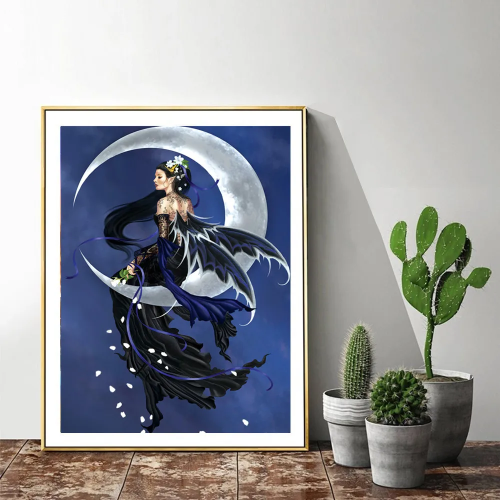 

5D DIY diamond painting cartoon princess girl round diamond embroidery landscape cross stitch mosaic for sale home decoration