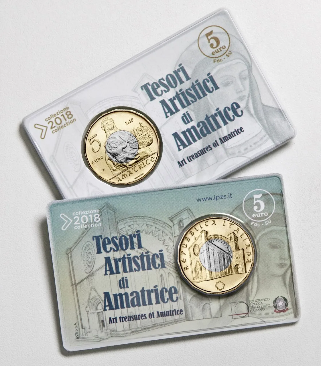 

Italy 2018 Amadeus Art Treasure 5 Euro Bimetal Commemorative Coin Official Card 100% Original Coins Real Euro Coin