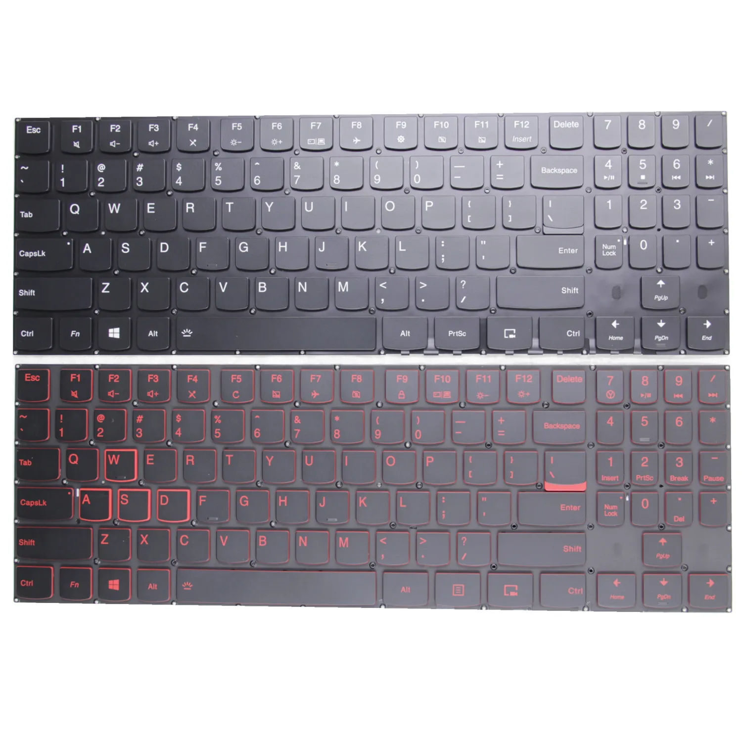 Teclado dos Eua para Lenovo Legion Laptop Inglês Backlit Y52015ikb R720-15ikb Y7000 Y520-15 Y720-15ikb Y530-15 Y545 Pg0 Novo
