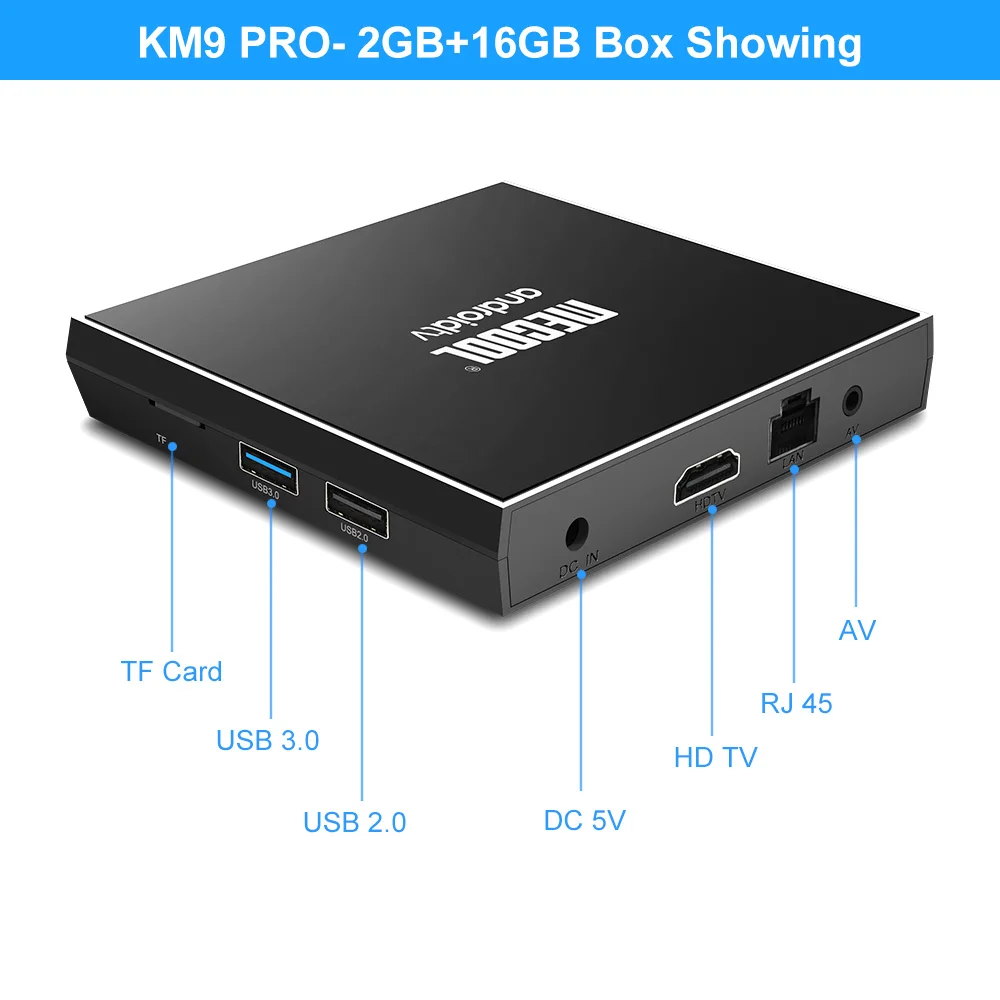 Mecool Androidtv 9,0 KM3 KM9 Pro ATV Box Google Сертифицированный S905X2 4K медиаплеер 2,4G/5G WiFi KM9 Android 9,0 смарт-приставка
