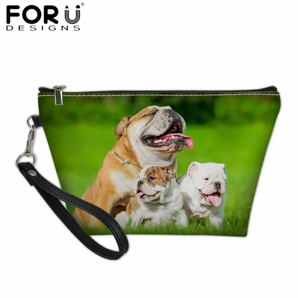 FORUDESIGNS/Сумка для макияжа с английским бульдогом, переносная Водонепроницаемая дорожная сумка для туалетных принадлежностей, женские сумки на молнии, женский косметический Чехол - Цвет: Z3527Z8