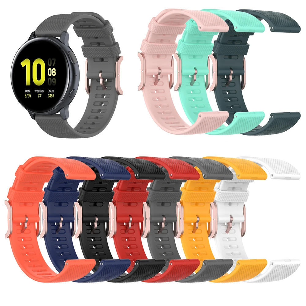 

20mm Watchband for Samsung Galaxy Watch 3 41MM/Active3 for Huawei GT2 42mm for Garmin For Huami Watch