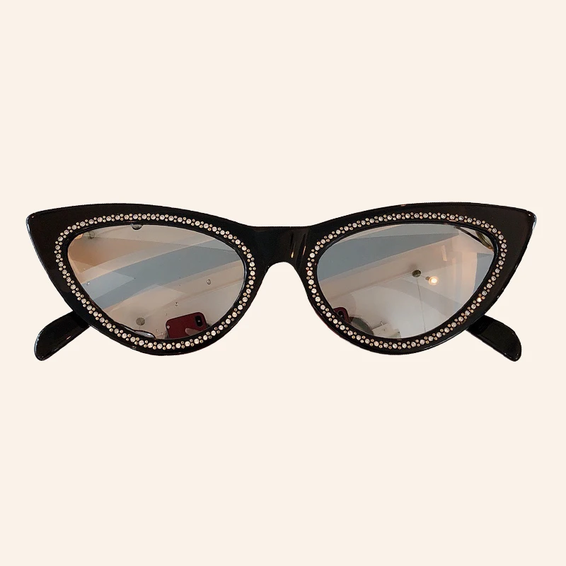 

Diamond Sunglasses Frame for Women with Luxury Brand Cat Eye Sun Glasses Female gafas de sol hombre