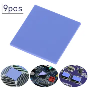 

9pcs 30x30x2mm Thermal Pad GPU CPU Heatsink Cooling Conductive Silicone Pad sheets for motherboard/computer host/Notebook