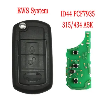 

Datong World For Land Rover Range Rover EWS Car Key ID44 PCF7935 Chip 315 434Mhz Auto Smart Conntrol Flip Key With HU92 Blade