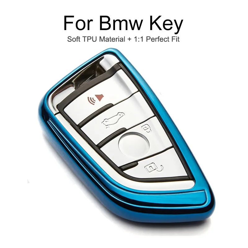 

TPU Protection Car Key Cover Case Cap For Bmw X1 F48 X3 X5 F15 E70 X6 E71 F16 X4 F26 G30 F11 E90 Z3 Key Chain Ring Accessories